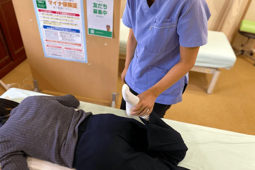 お身体の検査の様子