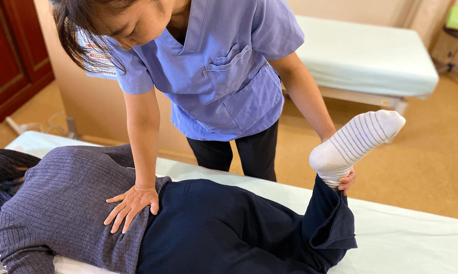 交通事故治療の様子